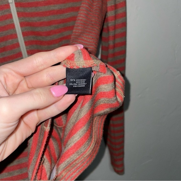 Lafayette 148 Full-Zip Stripe Athleisure Sweat Jacket - Picture 5 of 5